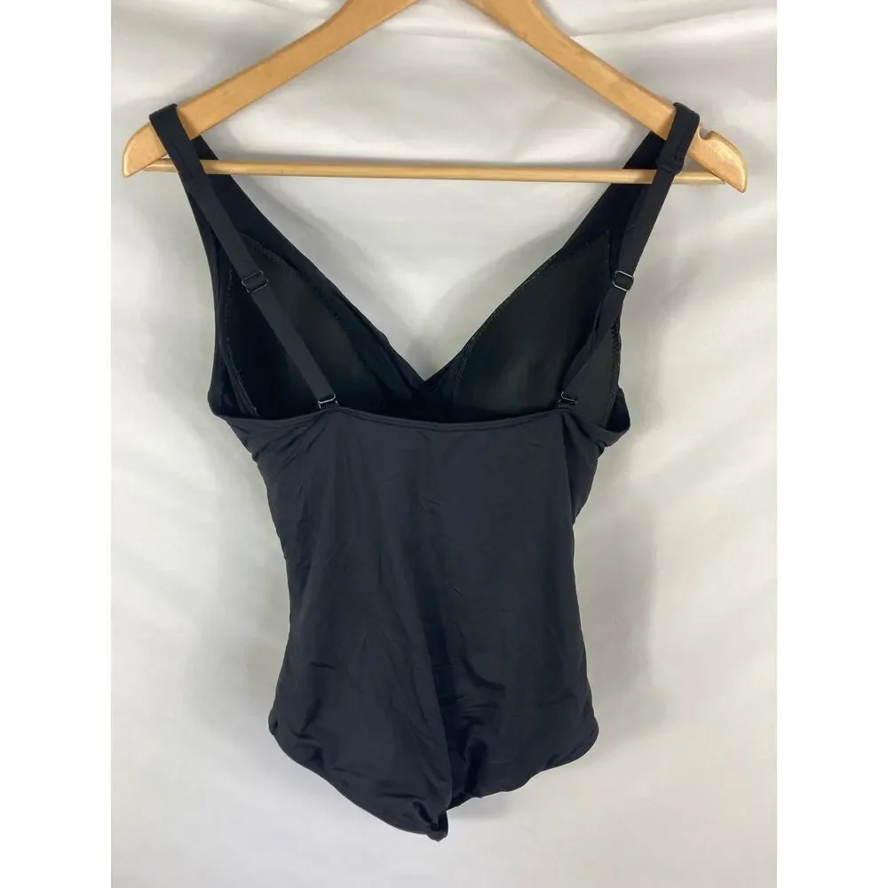Sea Level Cross Front One-Piece Swimsuit Size 8